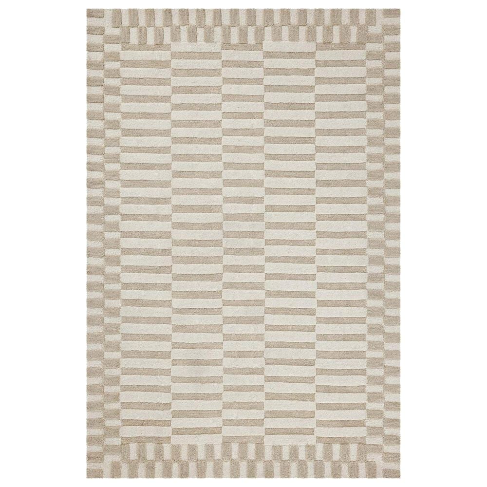 Chris Loves Julia x Loloi Bradley 2"6" x 7"6" Ivory and Beige Runner, , large