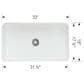Blanco Cerana 33" Apron Single Bowl Farmhouse Sink in White, , large