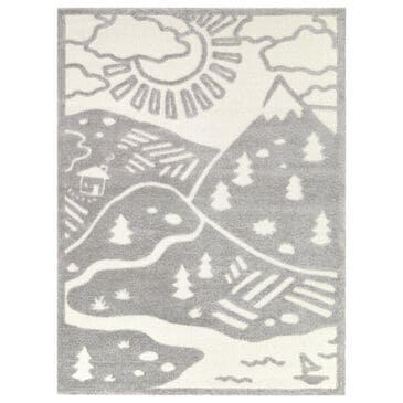Balta Rugs Sherwood Landscape 4"4" x 6" Cream Kids Area Rug, , large