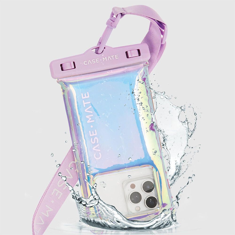 Case-Mate Waterproof Floating Pouch in Soap Bubble and Iridescent, , large