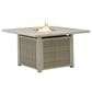 Ashley Carisbo Square Fire Pit Table in Beige, , large