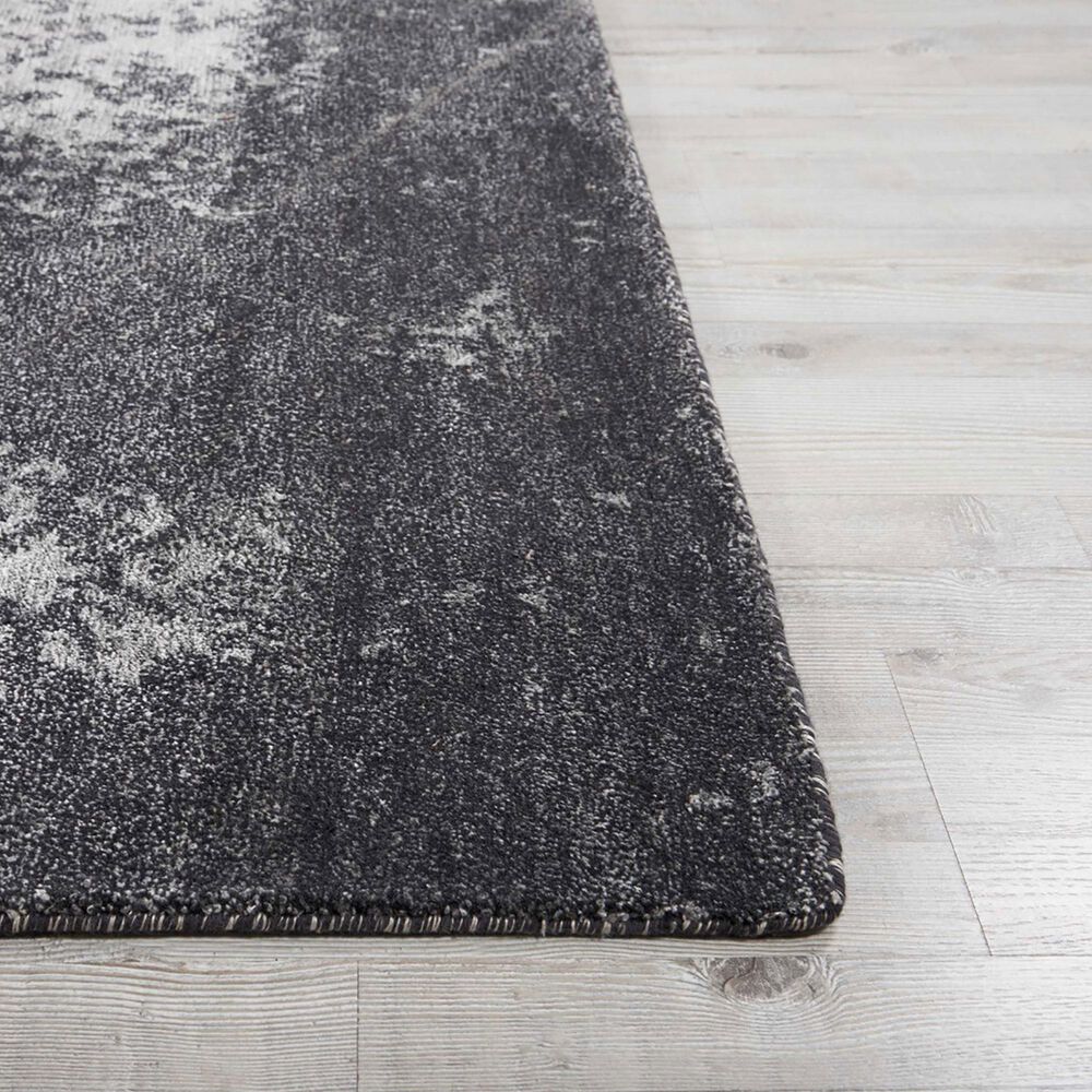 Nourison Silk Shadows 3&#39;9&quot; x 5&#39;9&quot; Graphite Area Rug, , large