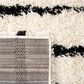 Safavieh Venus Shag VNS603A 2"2" x 8" Ivory and Black Runner, , large