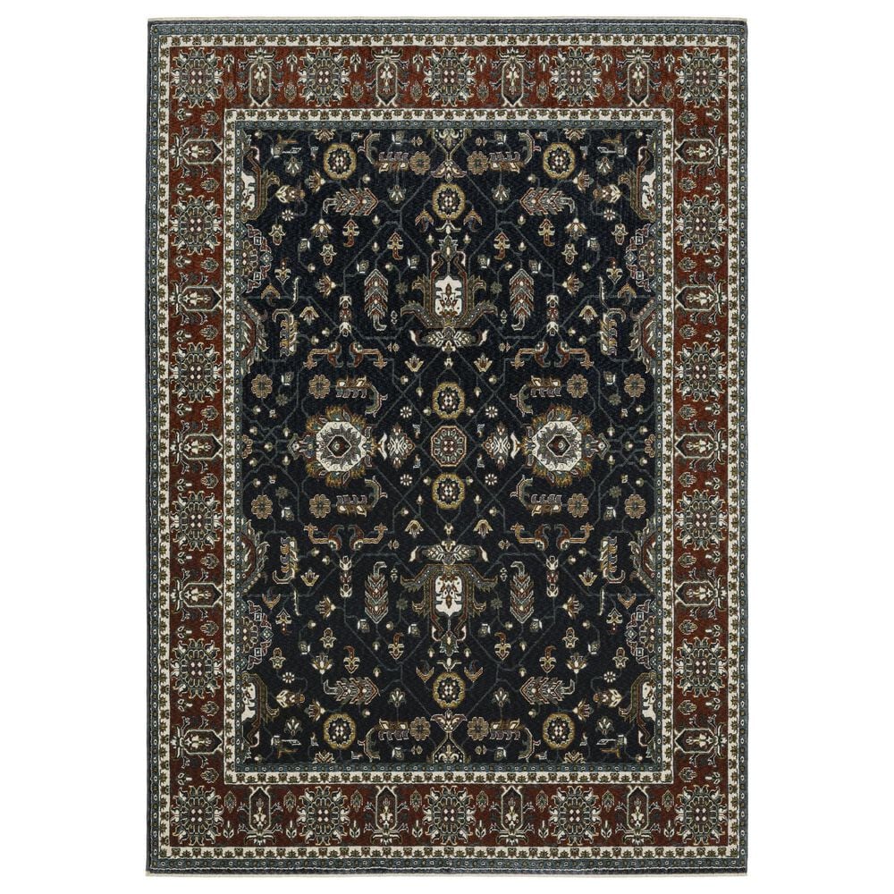 Oriental Weavers Vivian VI05A 9"10" x 12"10" Blue Area Rug, , large