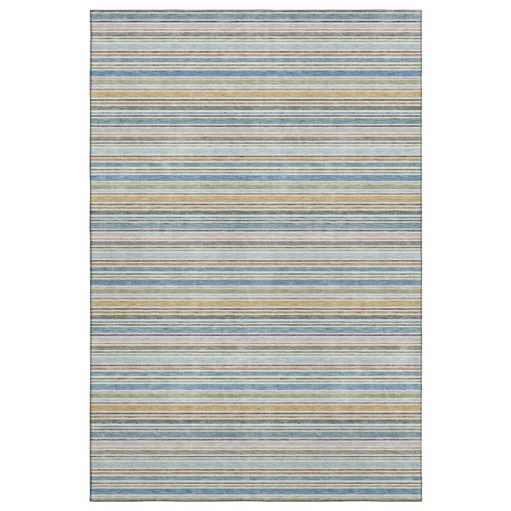 Dalyn Rug Company Soft Essentials Striped Seaside 10" x 14" Indoor/Outdoor Area Rug, , large