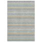 Dalyn Rug Company Soft Essentials Striped Seaside 10" x 14" Indoor/Outdoor Area Rug, , large