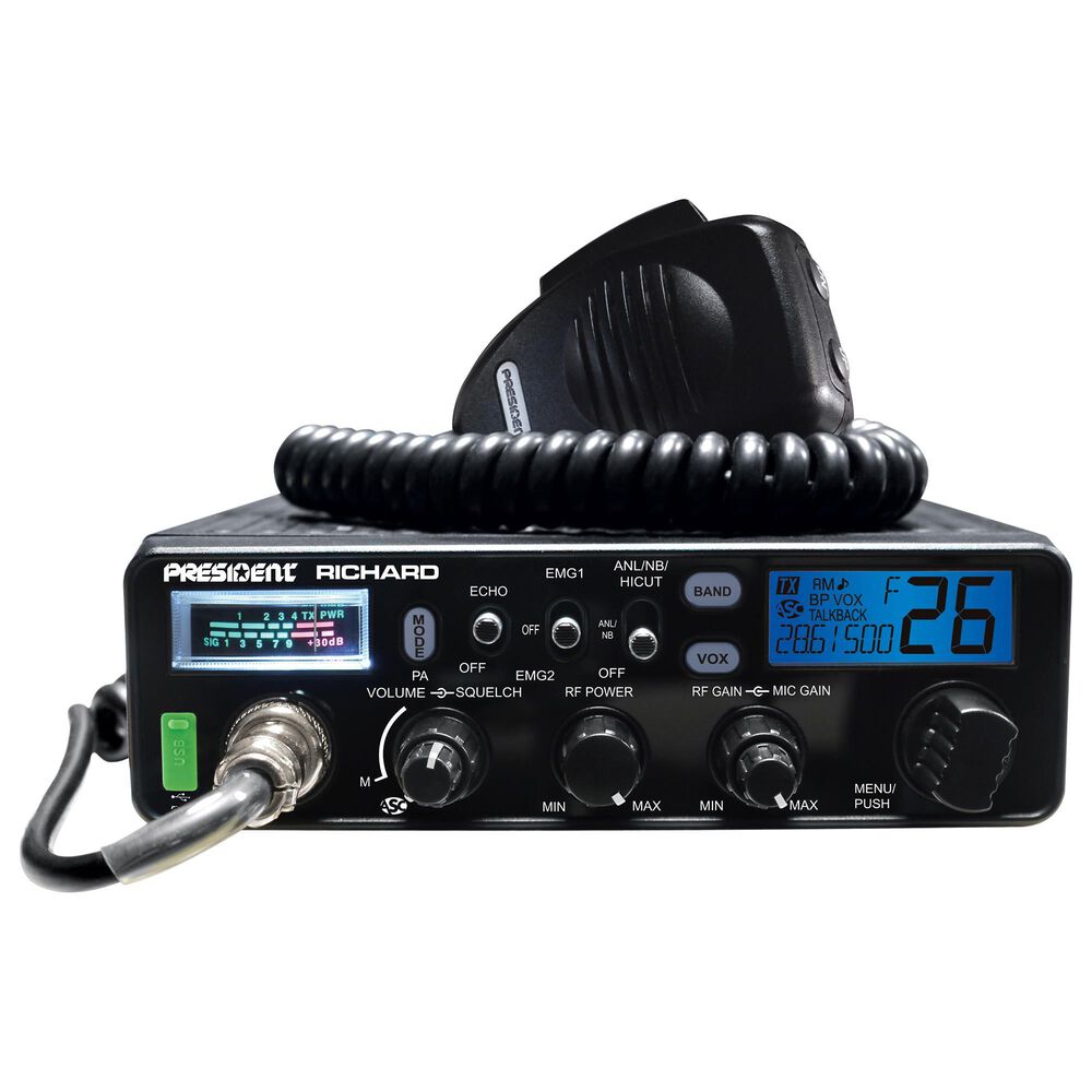 President Electronics 10 Meter-Rf Pwr-S Meter-Roger Beep-Echo, , large