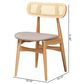 Baxton Studio Tarana Side Chair in Natural Oak and Light Brown (Set of 2), , large