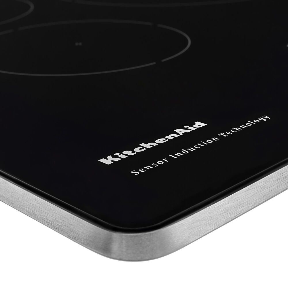 KitchenAid 30&quot; Built-In Electric Induction Cooktop in Stainless Steel, , large