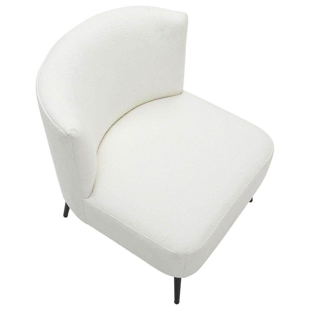 Lumisource Fran Slipper Chair in White, , large