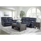 Ashley Leesworth Power Reclining Sofa in Ocean, , large