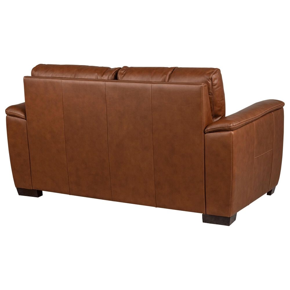 Flexsteel Henry Stationary Loveseat in Caramel, , large