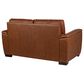 Flexsteel Henry Stationary Loveseat in Caramel, , large