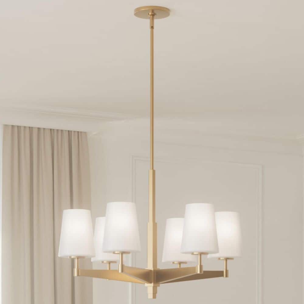 Hunter Nolita 6-Light Chandelier in Alturas Gold, , large