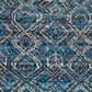 Feizy Rugs Dakota 9"6" x 13"6" Teal and Multicolor Area Rug, , large