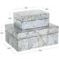 Maple and Jade 2-Piece Handmade Mosaic Storage Decorative Box Set in Multicolor, , large