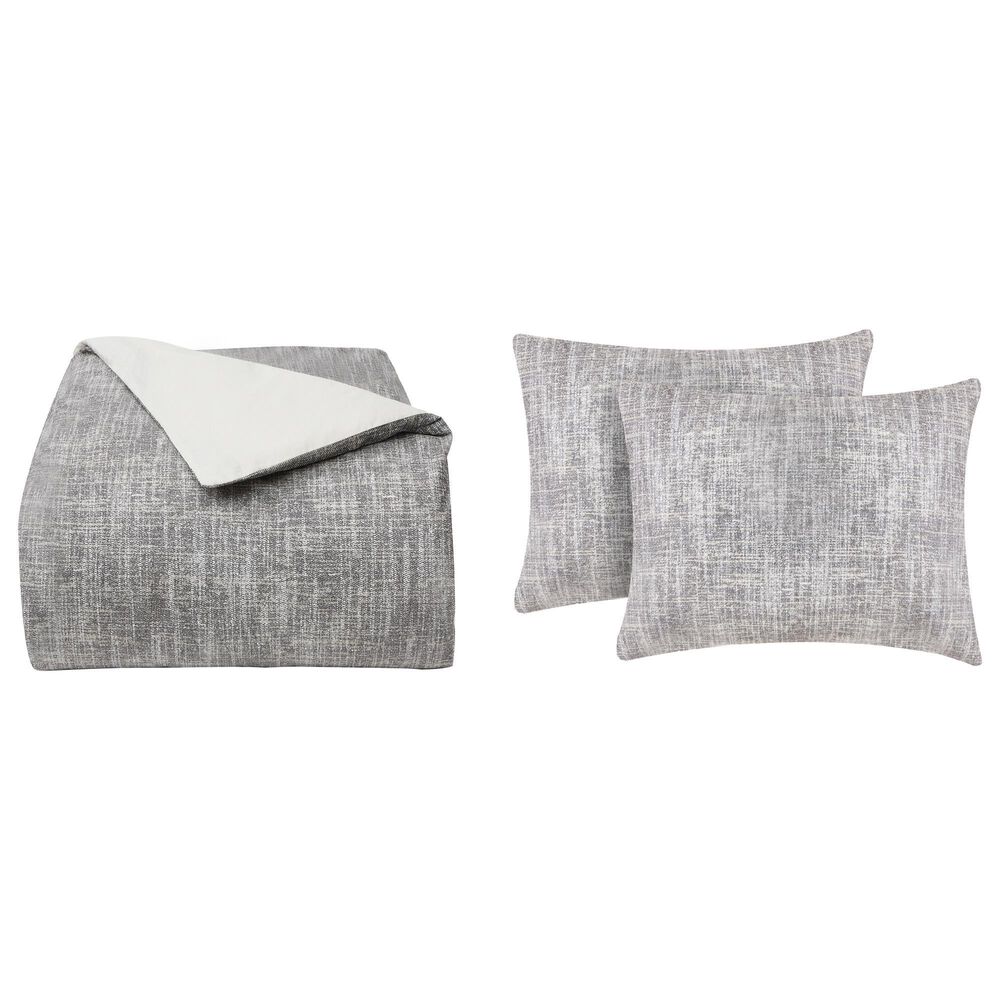 J. Queen New York Summit 3-Piece King/Cal King Duvet Set in Stone, , large
