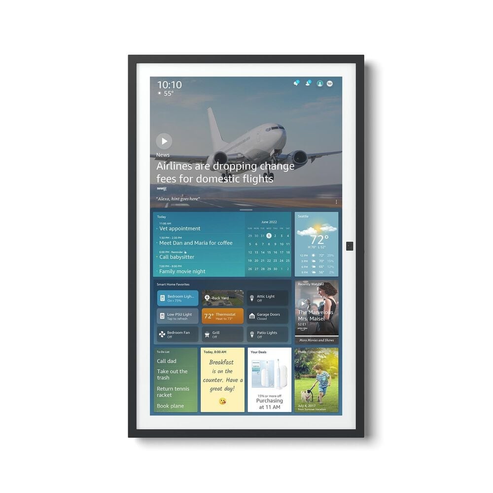 Amazon Echo Show 21 | A stunning 21&quot; smart kitchen TV for home organization with Alexa, , large