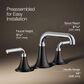 Kohler Tone Widespread Bathroom Sinks in Polished Chrome and Matte Black, , large