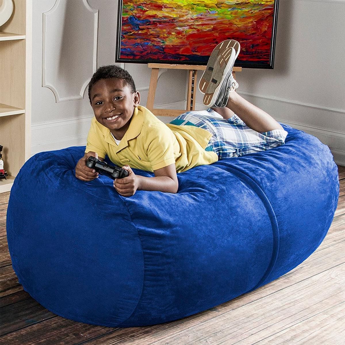 Jaxx 4' Lounger Bean Bag in Blueberry