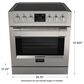 Fulgor Milano Sofia 4.1 Cu. Ft. 30" Professional Induction Electric Range in Stainless Steel, , large