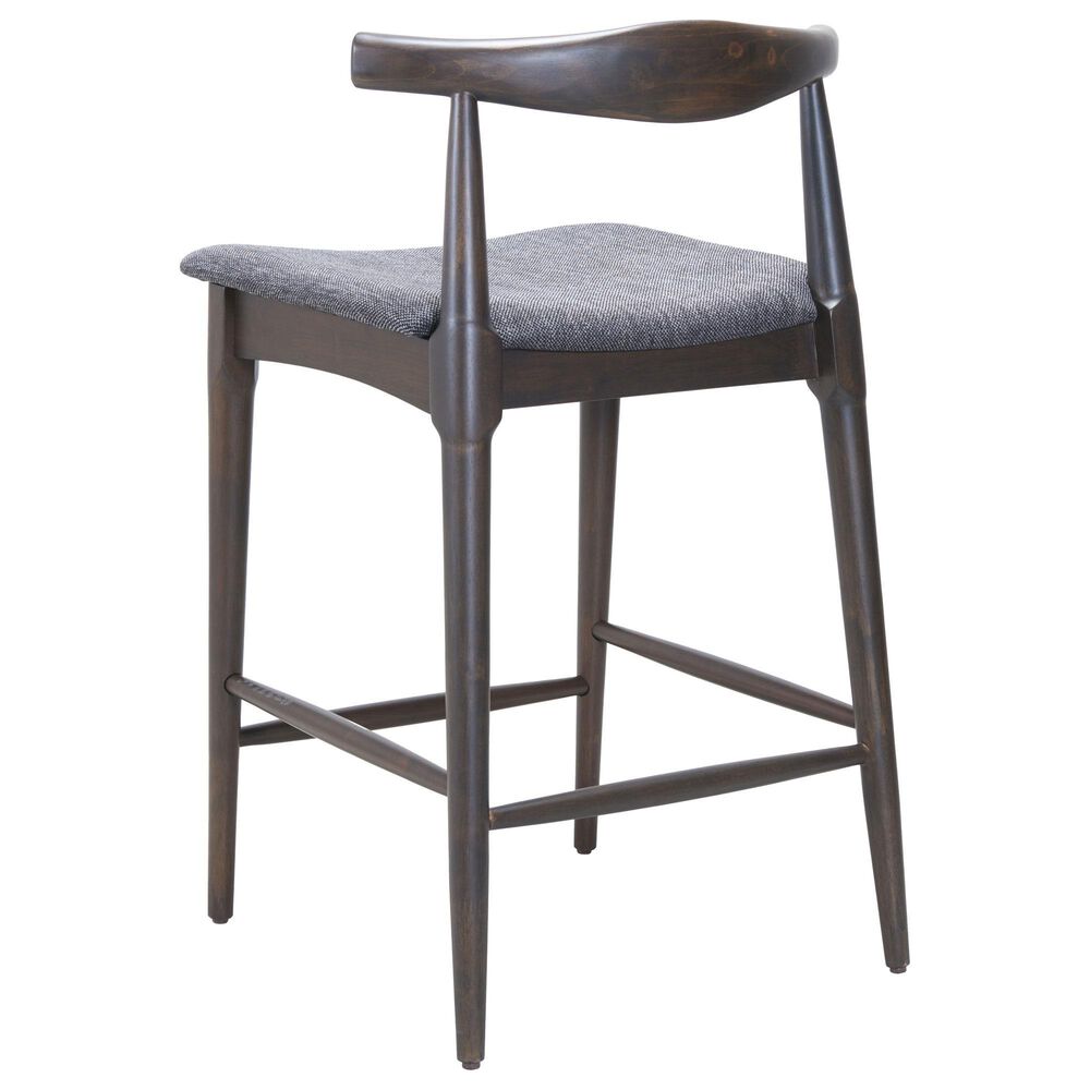 Zuo Modern Tuzka Bar Stool in Gray &amp; Espresso, , large