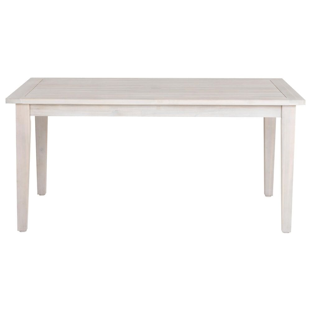 Linon Home Decor Teagon 64" Outdoor Dining Table in White, , large