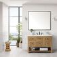 James Martin Vanities Breckenridge 48" Single Bathroom Vanity in Light Natural Oak with 3 cm Lime Delight Quartz Top and Rectangular Sink, , large