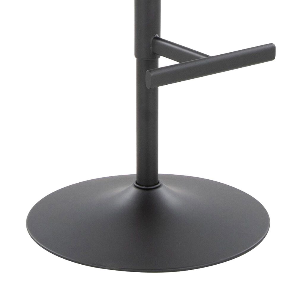 Lumisource Stout Swivel Adjustable Barstool in Black, , large