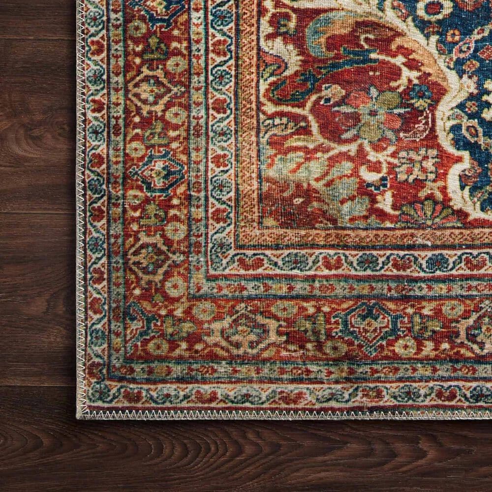 Loloi II Layla LAY-09 9&#39; x 12&#39; Cobalt Blue and Spice Area Rug, , large