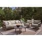 Ashley Harmony Headlands Outdoor Sofa with Cushion in Natural and Gray, , large