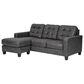 Signature Design by Ashley Venaldi Left Facing Sofa Chaise in Gray, , large