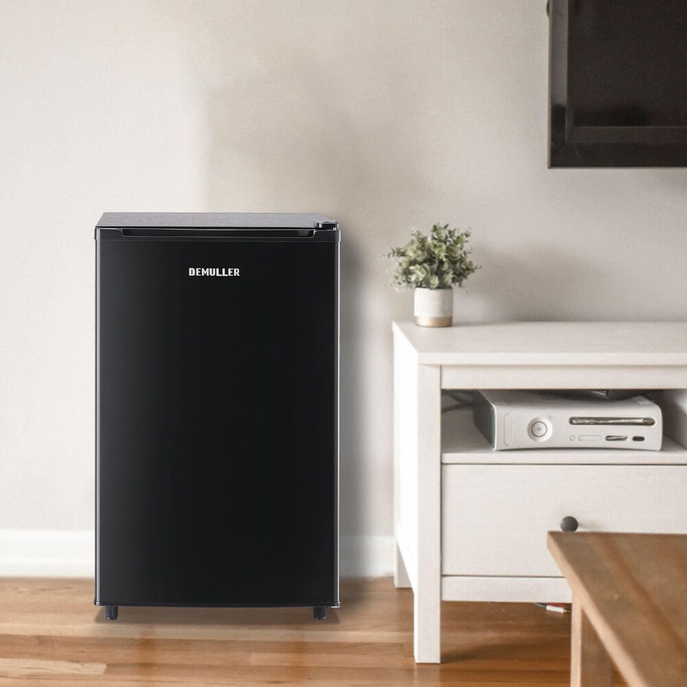 HOMLUX 3.2 Cu. Ft. Single Door Upright Freezer in Black, , large