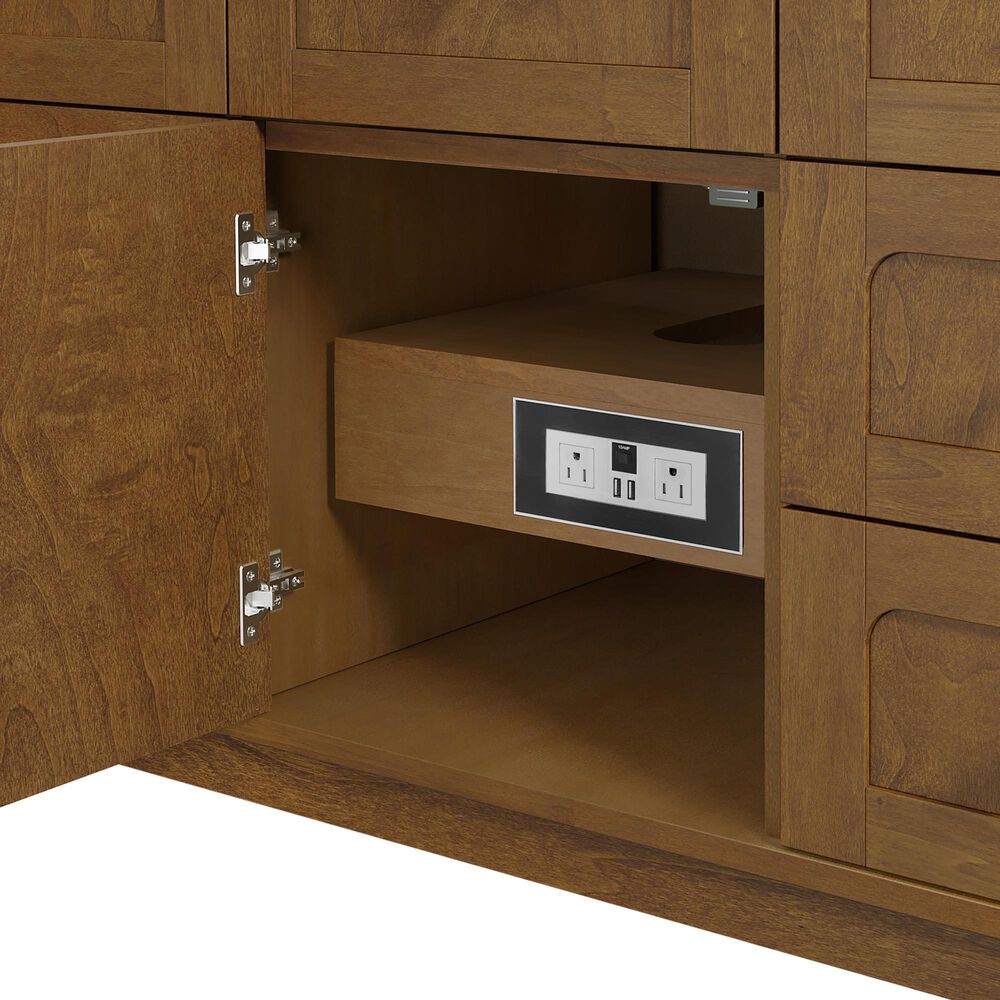 James Martin Laurent 48" Single Bathroom Vanity in Honey Oak with 3 cm Phantome Eclos Top and Rectangular Sink, , large
