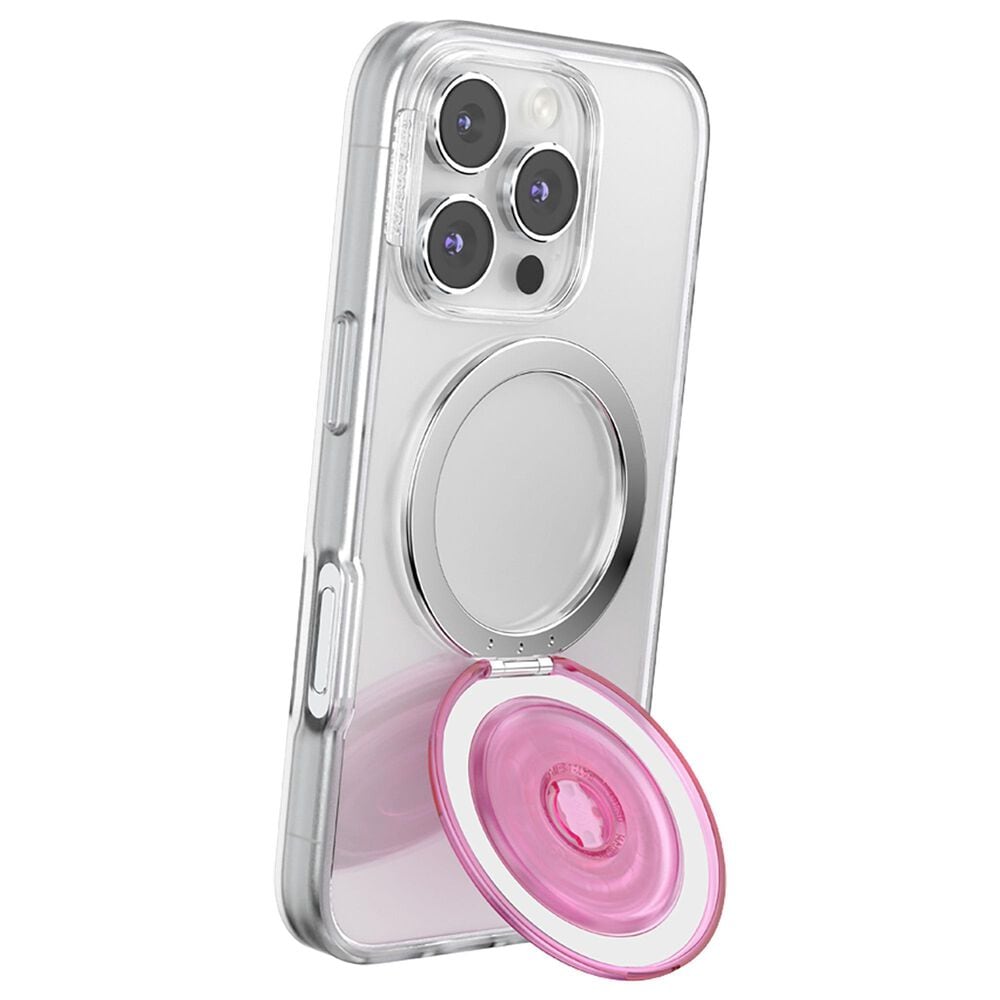 PopSockets MagSafe Circle Kick-Out PopGrip in Translucent Baby Pink, , large