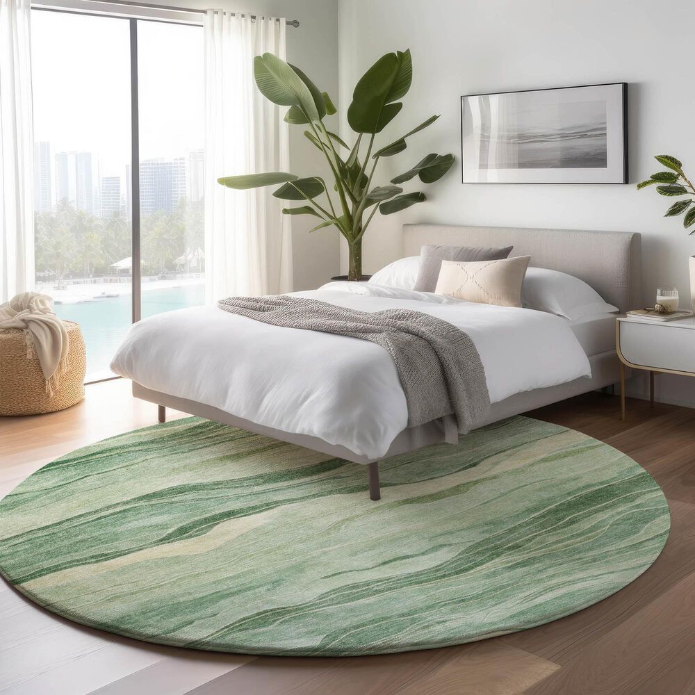 Dalyn Rug Company Pacifica PA6 8&#39; Round Green Area Rug, , large