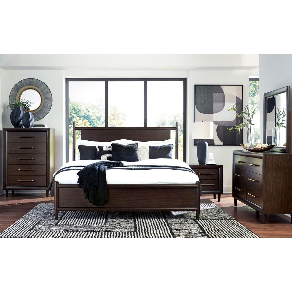 Ashley Dantenton Bedroom Mirror in Merlot, , large