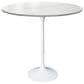 Leisuremod Verve 36" Round Bar Height Dining Table with Sintered Stone Top in White - Table Only, , large