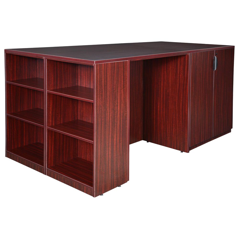 Legacy 5-Piece Stand Up Office Set in Mahogany, , large