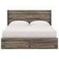 Ashley Elbrim King Bed with Footboard Storage in Weathered Brown, , large
