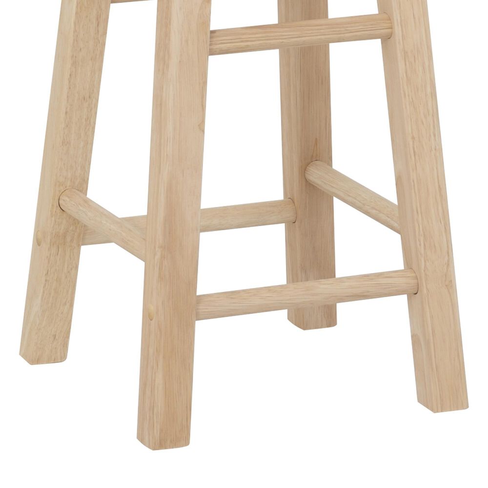 Linon Home Decor Abby 24" Counter Stool in Unfinished, , large