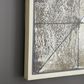 Maple and Jade 39" x 39" Abstract Wall Art in White, Taupe and Gray, , large