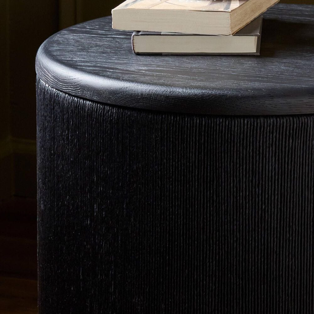 Four Hands Rosenell End Table in Black Oak, , large