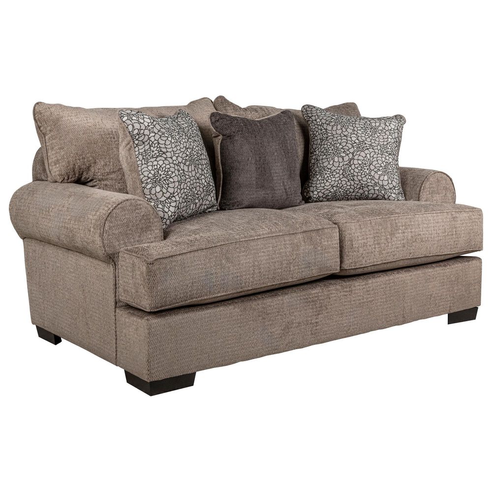 Michael Nicholas Designs Stationary Loveseat in Haskel Smoke, , large
