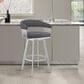Blue River Chelsea 25" Counter Stool with Slate Gray Cushion in Silver, , large