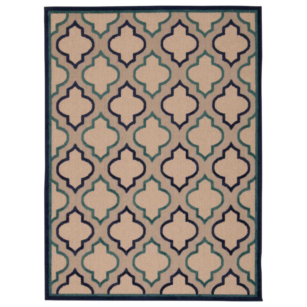 Nourison Aloha ALH06 9"6" x 13" Navy Area Rug, , large
