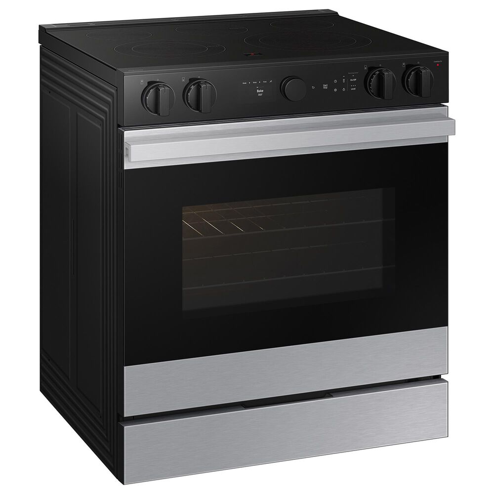 Samsung Bespoke Bespoke 6.3 Cu. Ft. Smart Slide-In Electric Range with Air Sous Vide and Air Fry in Stainless Steel, , large