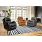 HomeStretch Phantom Power Swivel Glider Recliner in Brown, , large