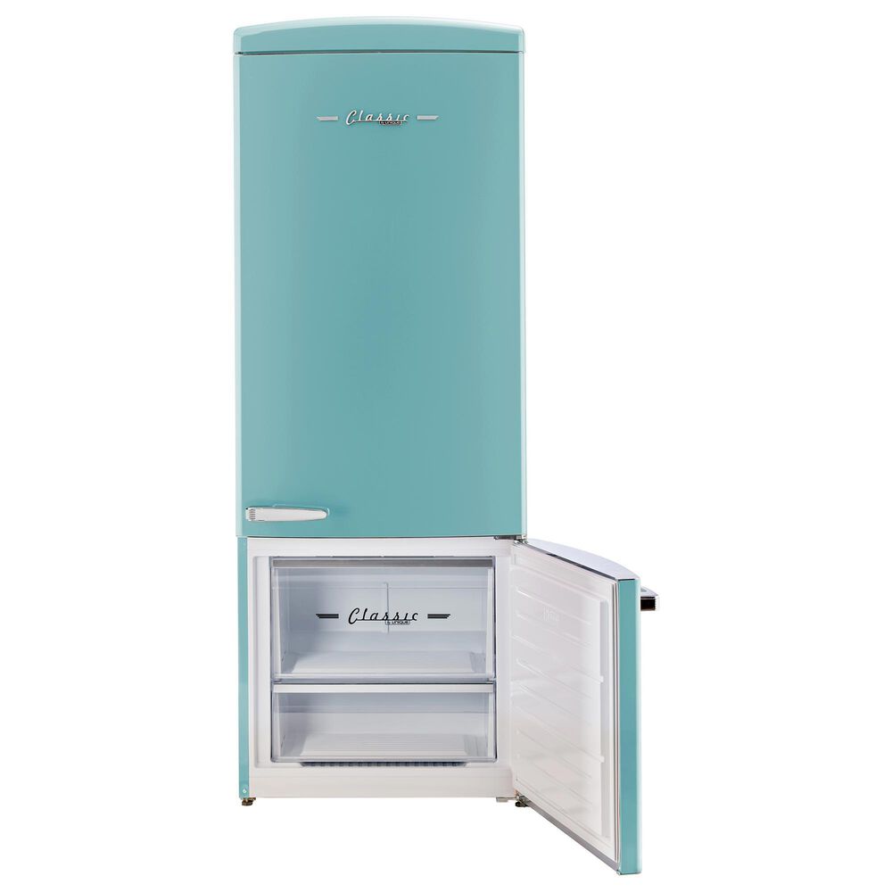 Unique Appliances Classic Retro 17 Cu. Ft Bottom Mount Refrigerator in Ocean Mist Turquoise, , large