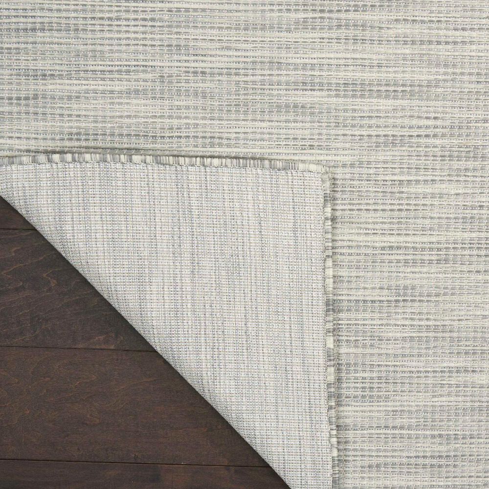 Nourison Positano 7&#39; x 10&#39; Light Grey Indoor/Outdoor Area Rug, , large